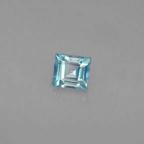 0.70 ct Blue Zircon Stone, Natural Zircon in Square Facet Shape for Sale
