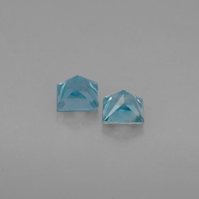 Zircon Gemstone in 3.6 x 3.5 mm Size for Sale, Zircon Stone in Blue Color