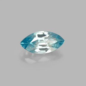 1.24 ct Blue Zircon Stone, Natural Zircon in Marquise Facet Shape for Sale
