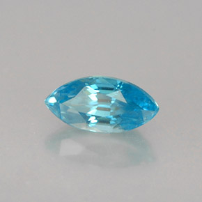 0.70 ct Blue Zircon Stone, Natural Zircon in Marquise Facet Shape for Sale