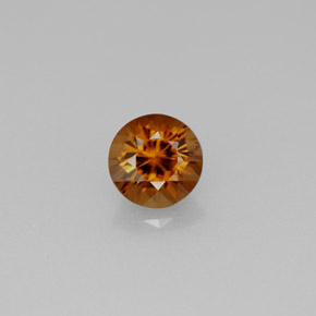 1.14 ct Orange Zircon Gemstone, Zircon Gem in Diamond-Cut Shape for Sale.