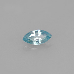 0.59 ct Blue Zircon Stone, Natural Zircon in Marquise Facet Shape for Sale
