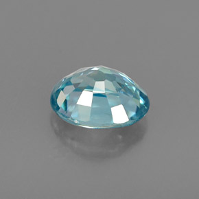 Zircon Gemstone in 6 x 5.1 mm Size for Sale, Zircon Stone in Blue Color