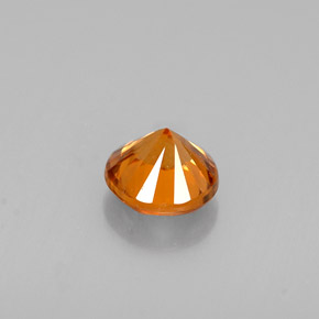 Zircon Gemstone in 4.7 mm Size for Sale, Zircon Stone in Orange Color