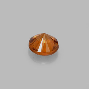 Zircon Gemstone in 5 mm (calibrated) Size for Sale, Zircon Stone in Orange Color