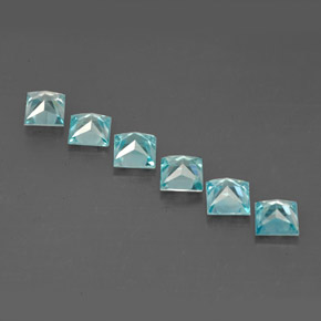 Zircon Gemstone in 3.3 x 3.2 mm Size for Sale, Zircon Stone in Blue Color