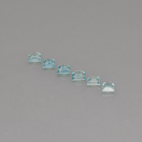 Zircon Gemstone in 3.4 x 3.3 mm Size for Sale, Zircon Stone in Blue Color