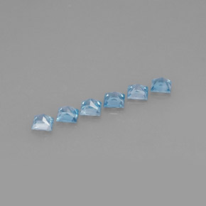 Zircon Gemstone in 4 x 4 mm (calibrated) Size for Sale, Zircon Stone in Blue Color