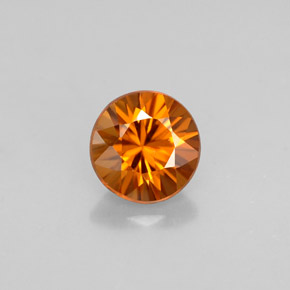 0.93 ct Orange Zircon Gemstone, Zircon Gem in Diamond-Cut Shape for Sale.