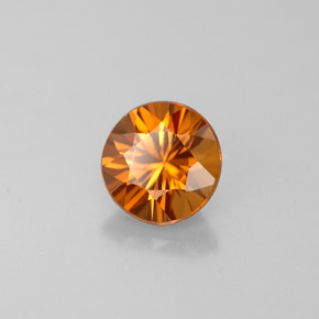 0.93 ct Orange Zircon Stone, Natural Zircon in Diamond-Cut Shape for Sale