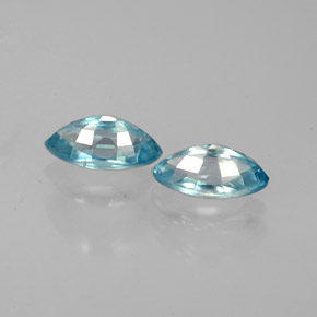 Zircon Gemstone in 6 x 3 mm (calibrated) Size for Sale, Zircon Stone in Blue Color