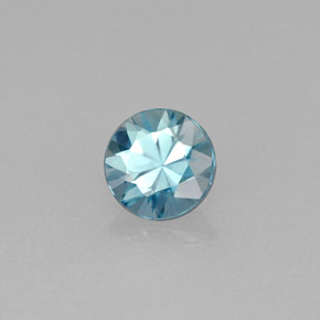 0.68 ct Blue Zircon Stone, Natural Zircon in Diamond-Cut Shape for Sale