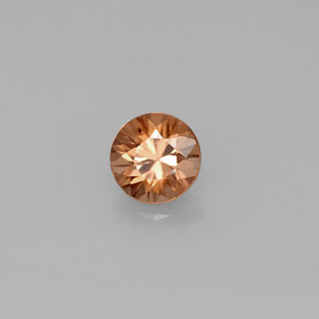 1.01 ct Orange Zircon Stone, Natural Zircon in Diamond-Cut Shape for Sale