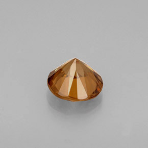 Zircon Gemstone in 5.5 mm Size for Sale, Zircon Stone in Orange Color