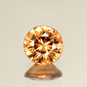0.92 ct Orange Zircon Gemstone, Zircon Gem in Diamond-Cut Shape for Sale.