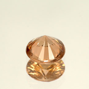Zircon Gemstone in 5.6 mm Size for Sale, Zircon Stone in Orange Color