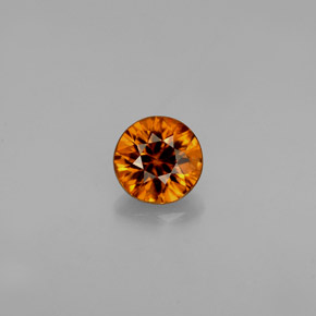 0.91 ct Orange Zircon Gemstone, Zircon Gem in Diamond-Cut Shape for Sale.