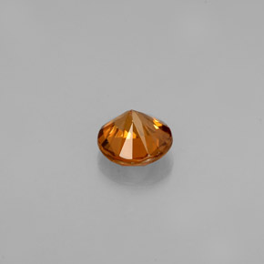 Zircon Gemstone in 5.3 mm Size for Sale, Zircon Stone in Orange Color