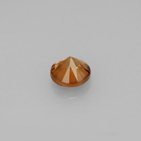 Zircon Gemstone in 5.5 mm Size for Sale, Zircon Stone in Reddish Orange Color