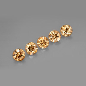 2.91 ct Orange Zircon Stone, Natural Zircon in Diamond-Cut Shape for Sale