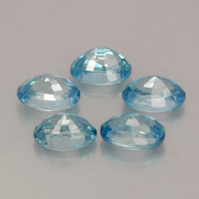 Zircon Gemstone in 6 x 4 mm (calibrated) Size for Sale, Zircon Stone in Blue Color