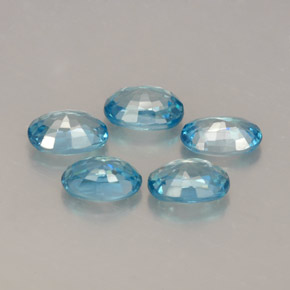 Zircon Gemstone in 6.1 x 4.2 mm Size for Sale, Zircon Stone in Blue Color
