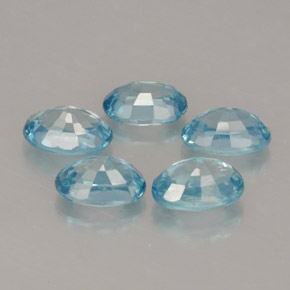 Zircon Gemstone in 6 x 4 mm (calibrated) Size for Sale, Zircon Stone in Blue Color