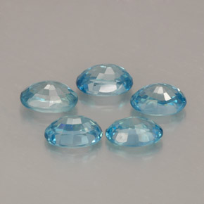 Zircon Gemstone in 6 x 4 mm (calibrated) Size for Sale, Zircon Stone in Blue Color