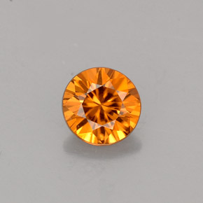 0.80 ct Orange Zircon Gemstone, Zircon Gem in Diamond-Cut Shape for Sale.