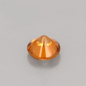 Zircon Gemstone in 5 mm (calibrated) Size for Sale, Zircon Stone in Orange Color
