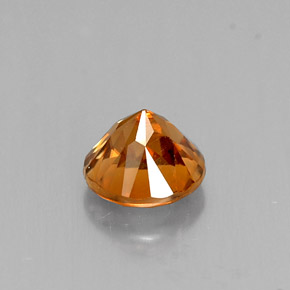 Zircon Gemstone in 5.5 mm Size for Sale, Zircon Stone in Orange Color