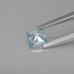 Zircon Gemstone in 4 x 4 mm (calibrated) Size for Sale, Zircon Stone in Blue Color