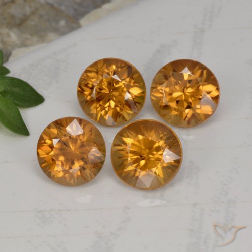 4.58ctw Natural Orange Brown Zircon, Round, VVS
