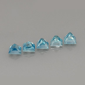 Zircon Gemstone in 4 x 4 mm (calibrated) Size for Sale, Zircon Stone in Blue Color