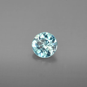 0.97 ct Blue Zircon Stone, Natural Zircon in Diamond-Cut Shape for Sale