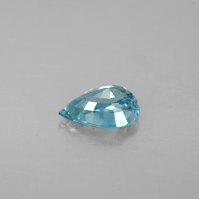 Zircon Gemstone in 8 x 5.7 mm Size for Sale, Zircon Stone in Blue Color