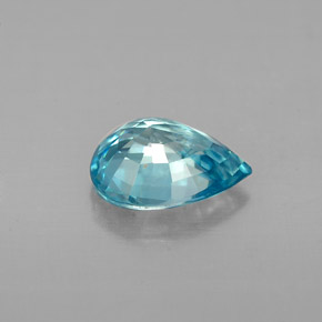 Zircon Gemstone in 7.6 x 5.8 mm Size for Sale, Zircon Stone in Blue Color