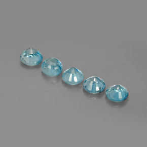 Zircon Gemstone in 4.6 mm Size for Sale, Zircon Stone in Blue Color