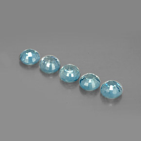 Zircon Gemstone in 4.6 mm Size for Sale, Zircon Stone in Blue Color