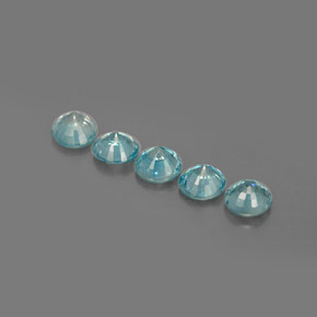 Zircon Gemstone in 4.5 mm Size for Sale, Zircon Stone in Blue Color