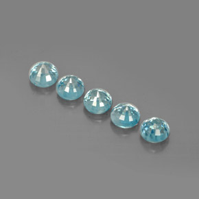Zircon Gemstone in 4.2 mm Size for Sale, Zircon Stone in Blue Color