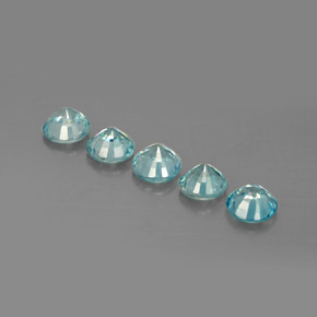 Zircon Gemstone in 4.8 mm Size for Sale, Zircon Stone in Blue Color