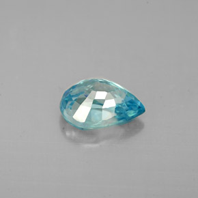 Zircon Gemstone in 8 x 5.7 mm Size for Sale, Zircon Stone in Blue Color