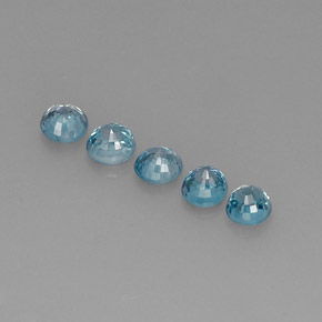 Zircon Gemstone in 4.4 mm Size for Sale, Zircon Stone in Blue Color