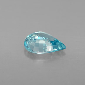 Zircon Gemstone in 8 x 6 mm (calibrated) Size for Sale, Zircon Stone in Blue Color