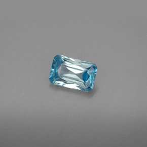 1.31 ct Blue Zircon Gemstone, Zircon Gem in Octagon / Scissor Cut Shape for Sale.