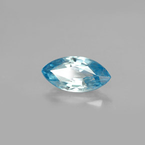 1.70 ct Blue Zircon Stone, Natural Zircon in Marquise Facet Shape for Sale