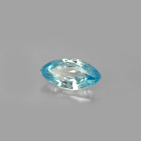 1.49 ct Blue Zircon Stone, Natural Zircon in Marquise Facet Shape for Sale