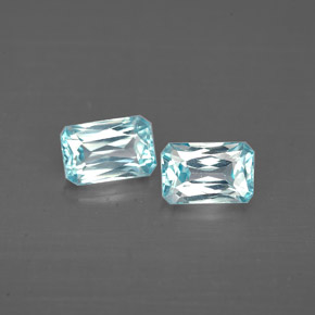 1.81 ct Blue Zircon Gemstone, Zircon Gem in Octagon / Scissor Cut Shape for Sale.