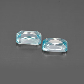 Zircon Gemstone in 6 x 4 mm (calibrated) Size for Sale, Zircon Stone in Blue Color